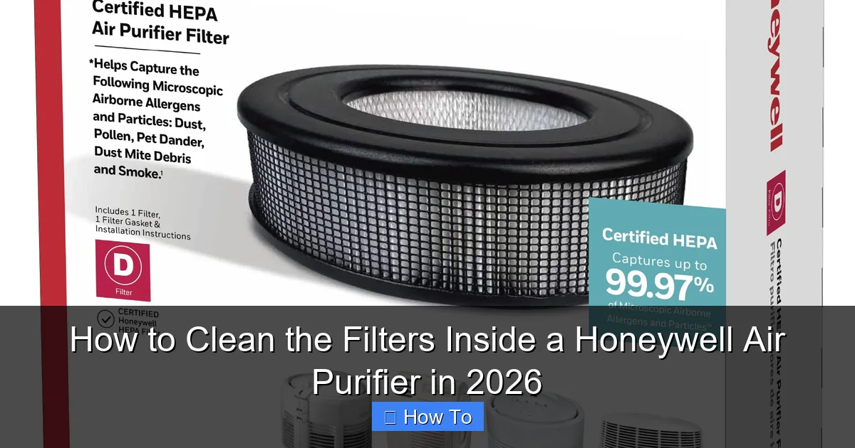 How to Clean the Filters Inside a Honeywell Air Purifier in 2026