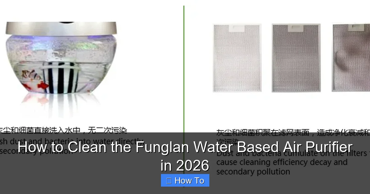 How to Clean the Funglan Water Based Air Purifier in 2026