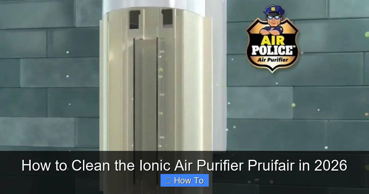 How to Clean the Ionic Air Purifier Pruifair in 2026