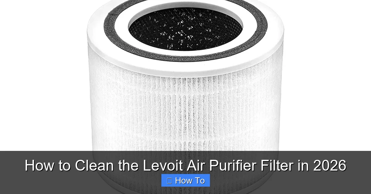 How to Clean the Levoit Air Purifier Filter in 2026
