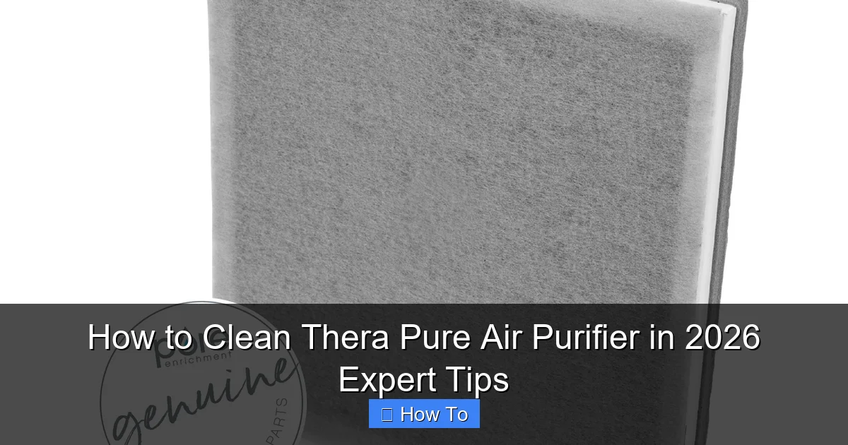 How to Clean Thera Pure Air Purifier in 2026 Expert Tips