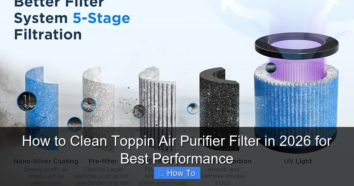 How to Clean Toppin Air Purifier Filter in 2026 for Best Performance