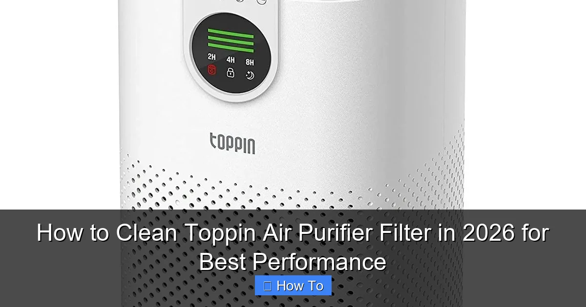 How to Clean Toppin Air Purifier Filter in 2026 for Best Performance