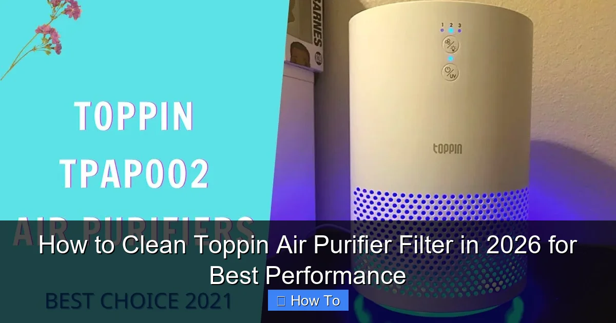 How to Clean Toppin Air Purifier Filter in 2026 for Best Performance