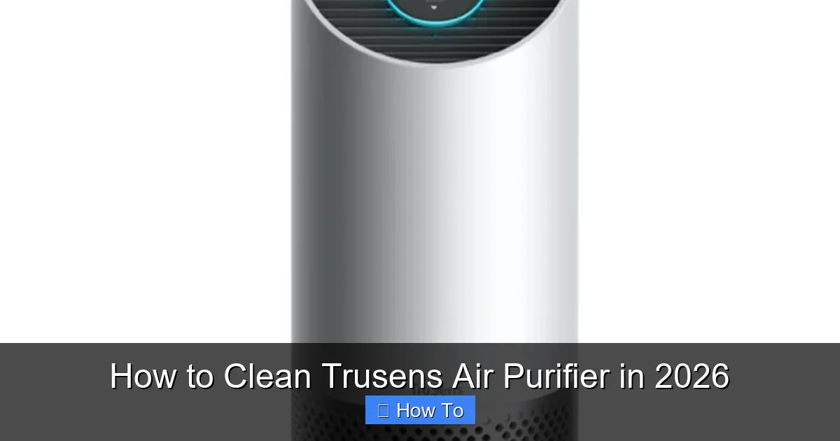 How to Clean Trusens Air Purifier in 2026