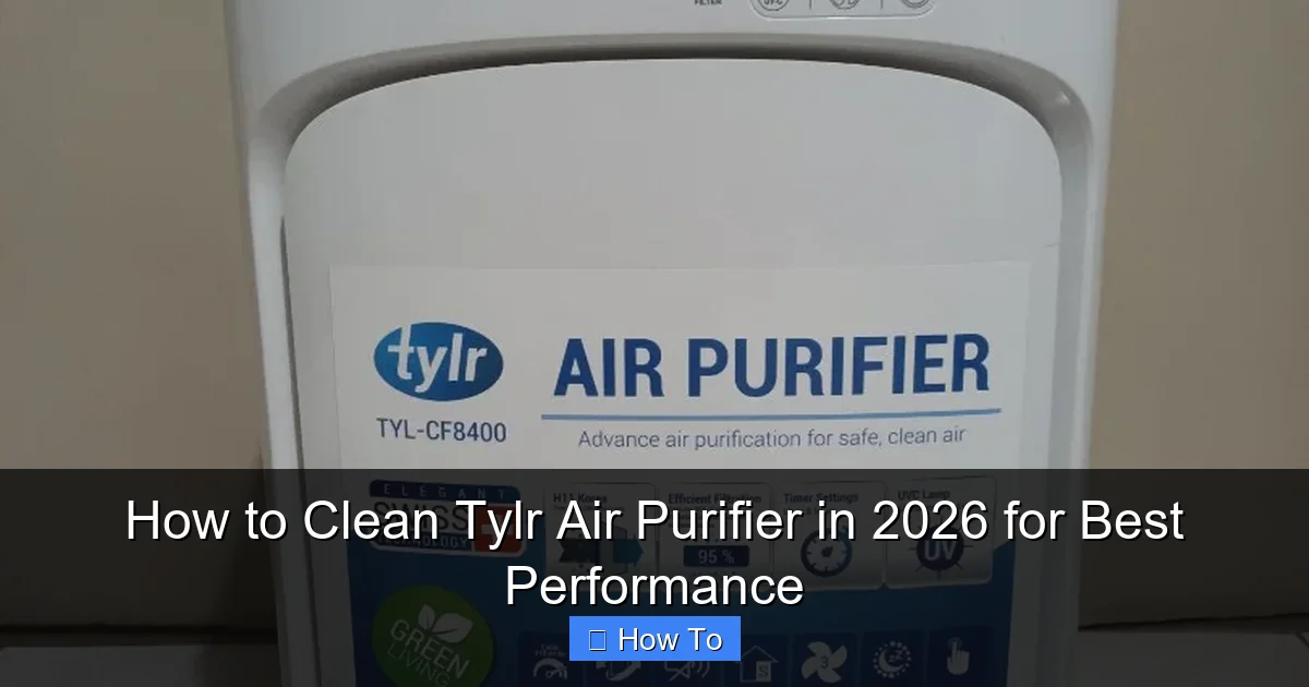 How to Clean Tylr Air Purifier in 2026 for Best Performance