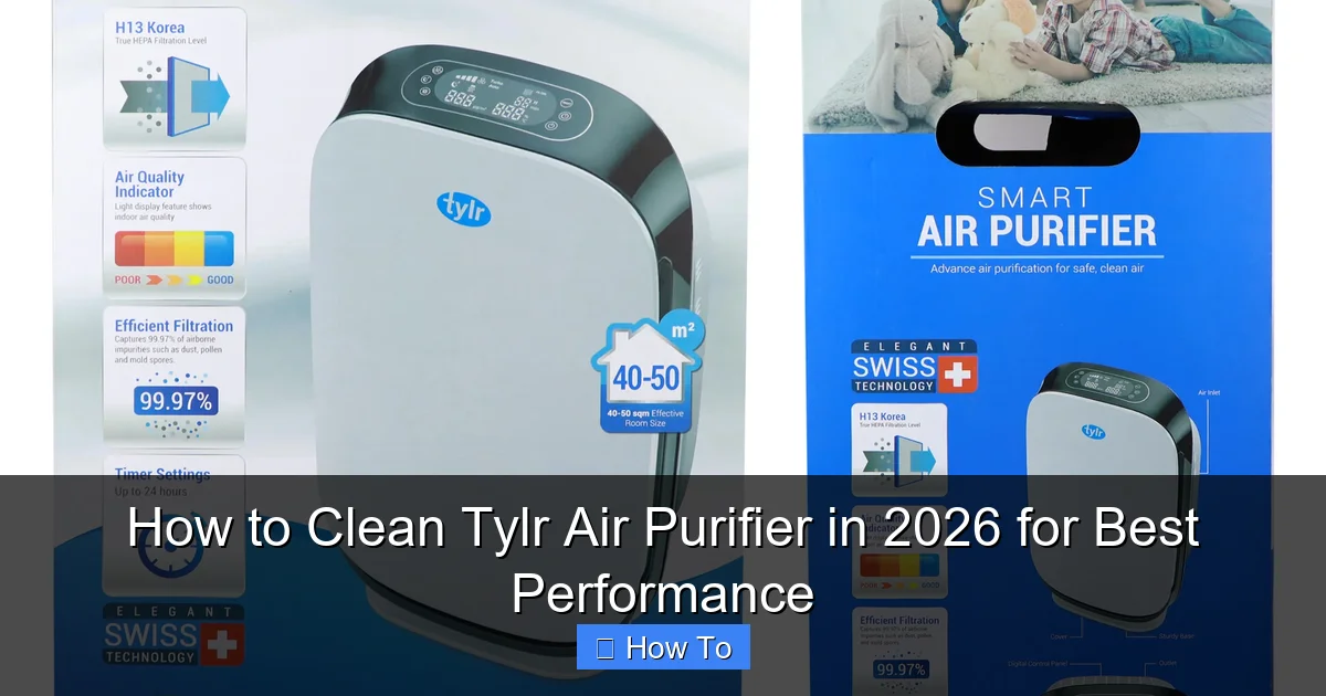 How to Clean Tylr Air Purifier in 2026 for Best Performance