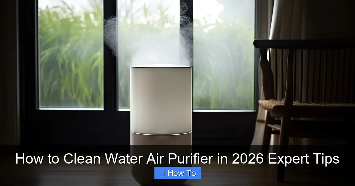 How to Clean Water Air Purifier in 2026 Expert Tips