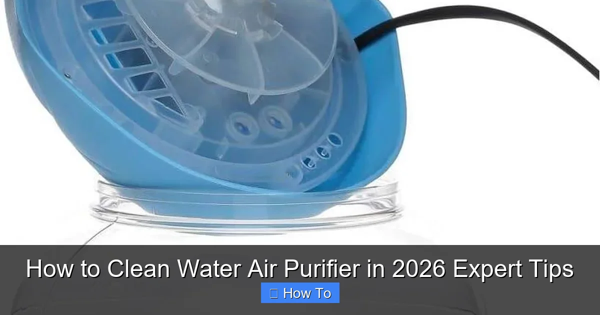 How to Clean Water Air Purifier in 2026 Expert Tips