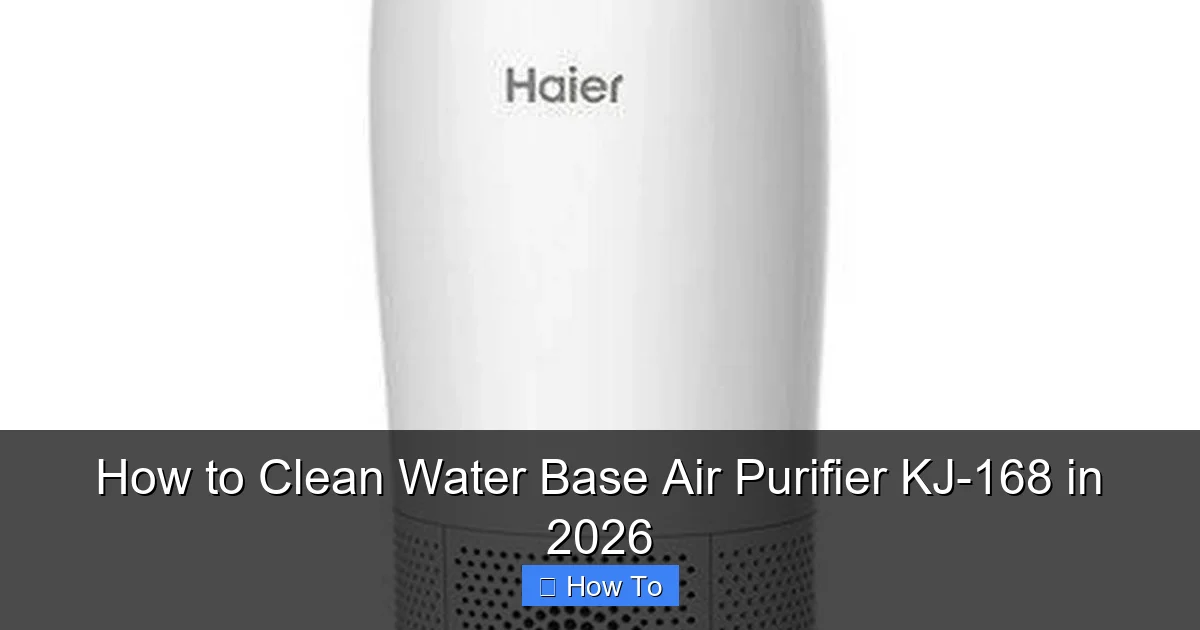 How to Clean Water Base Air Purifier KJ-168 in 2026