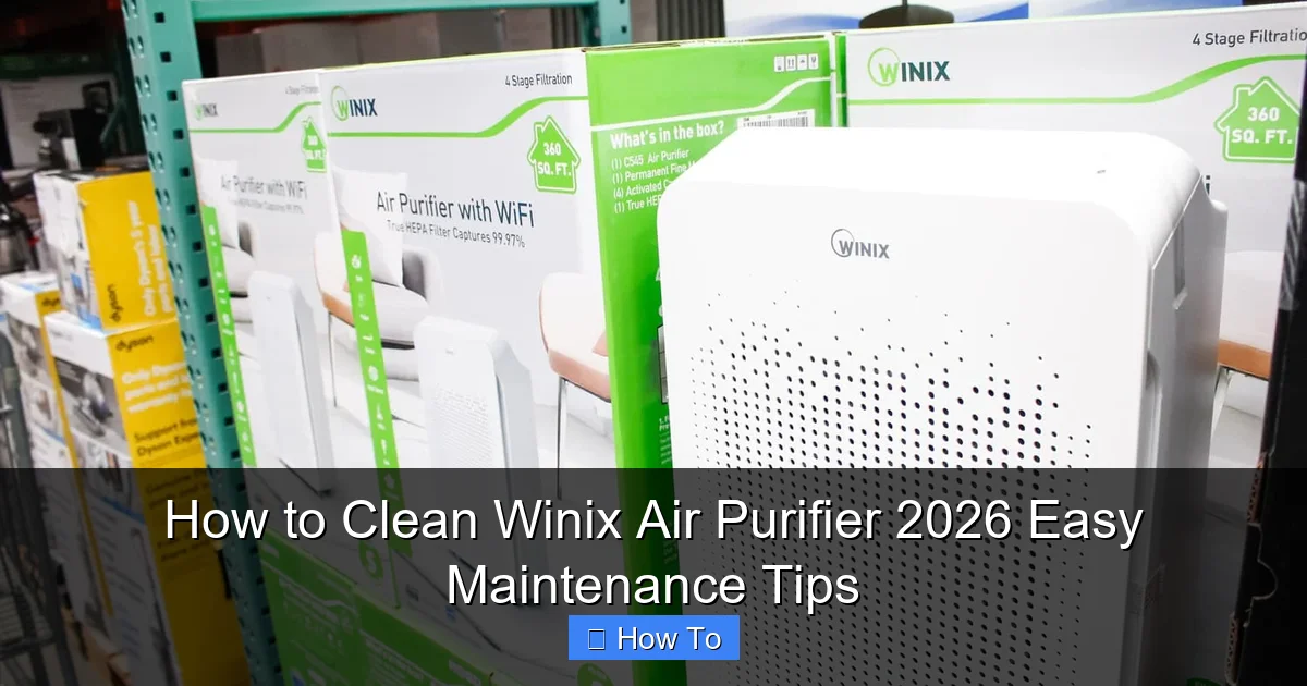 How to Clean Winix Air Purifier 2026 Easy Maintenance Tips