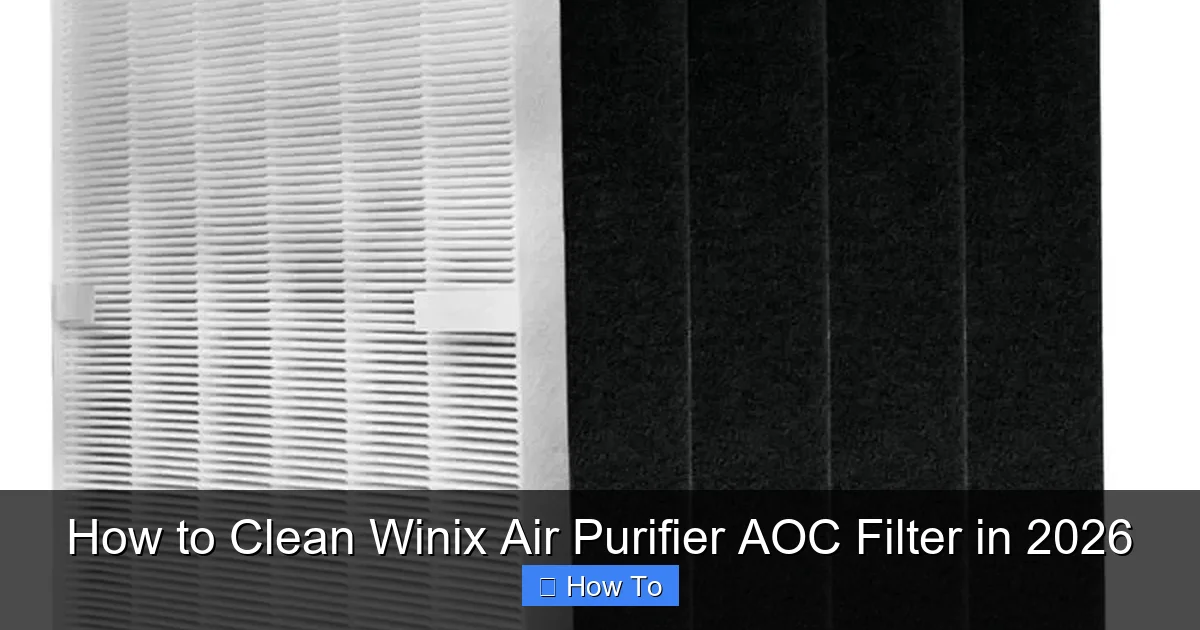 How to Clean Winix Air Purifier AOC Filter in 2026