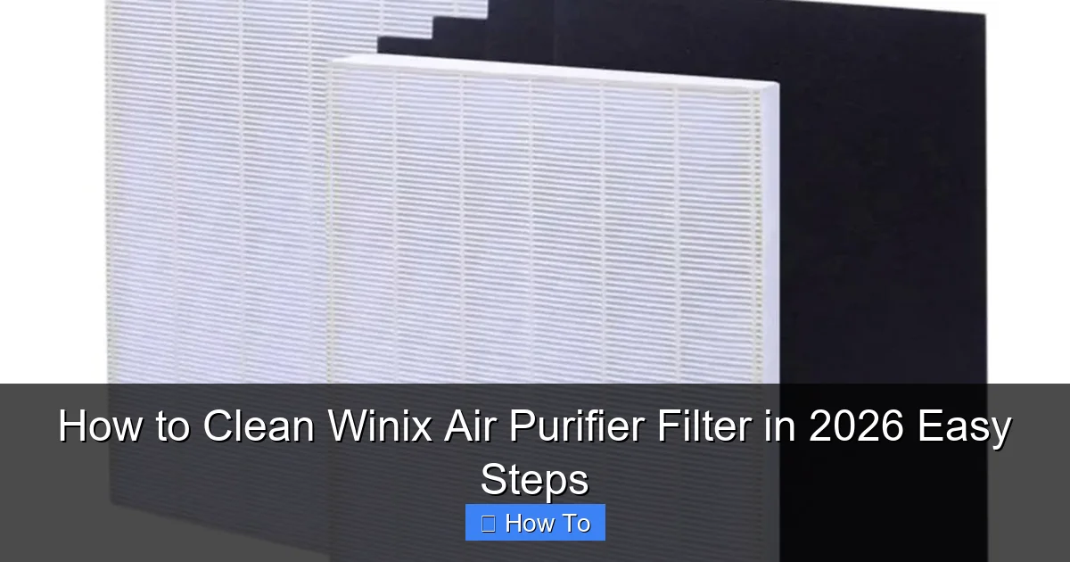 How to Clean Winix Air Purifier Filter in 2026 Easy Steps