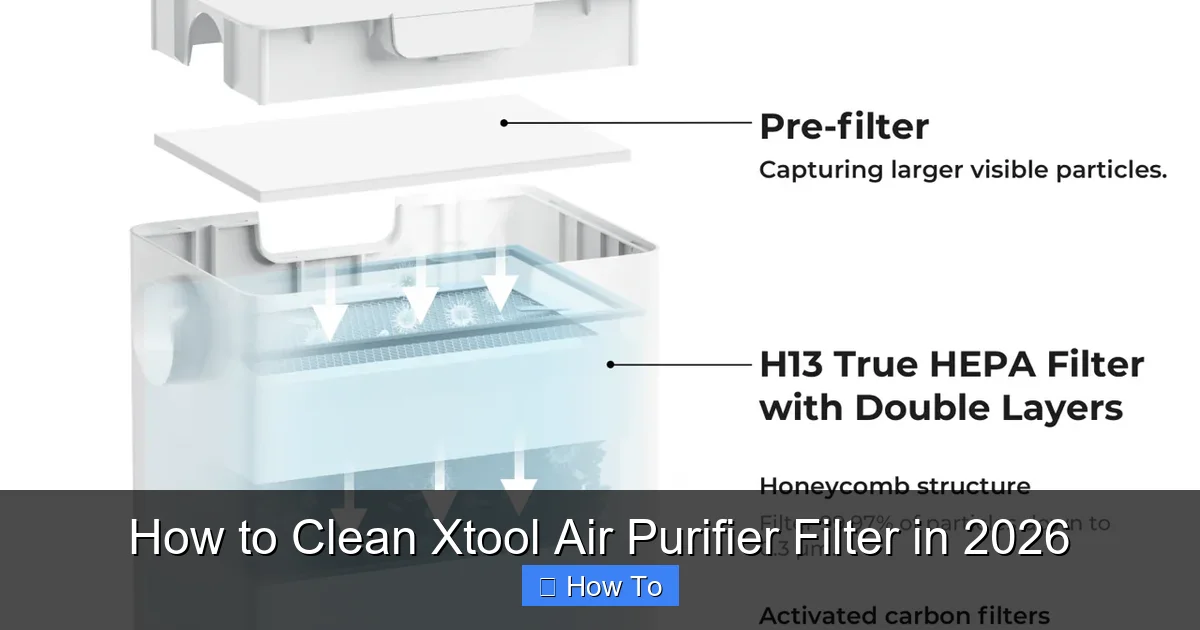 How to Clean Xtool Air Purifier Filter in 2026