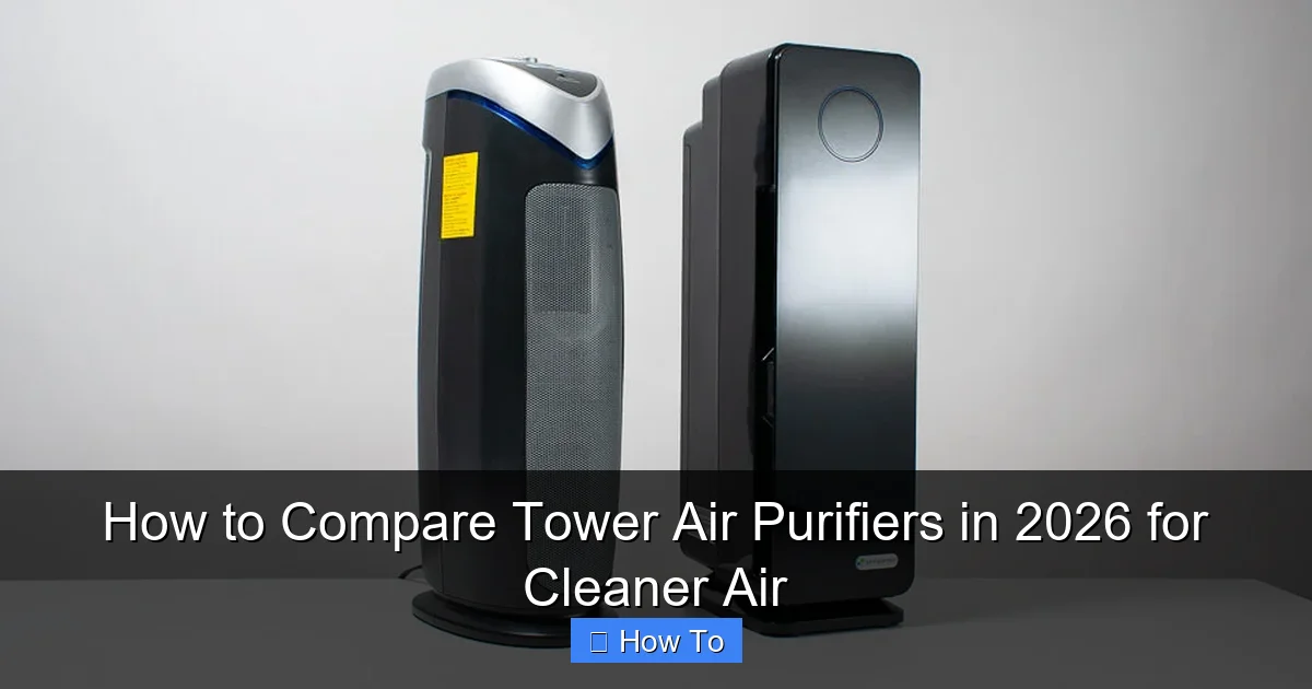 How to Compare Tower Air Purifiers in 2026 for Cleaner Air