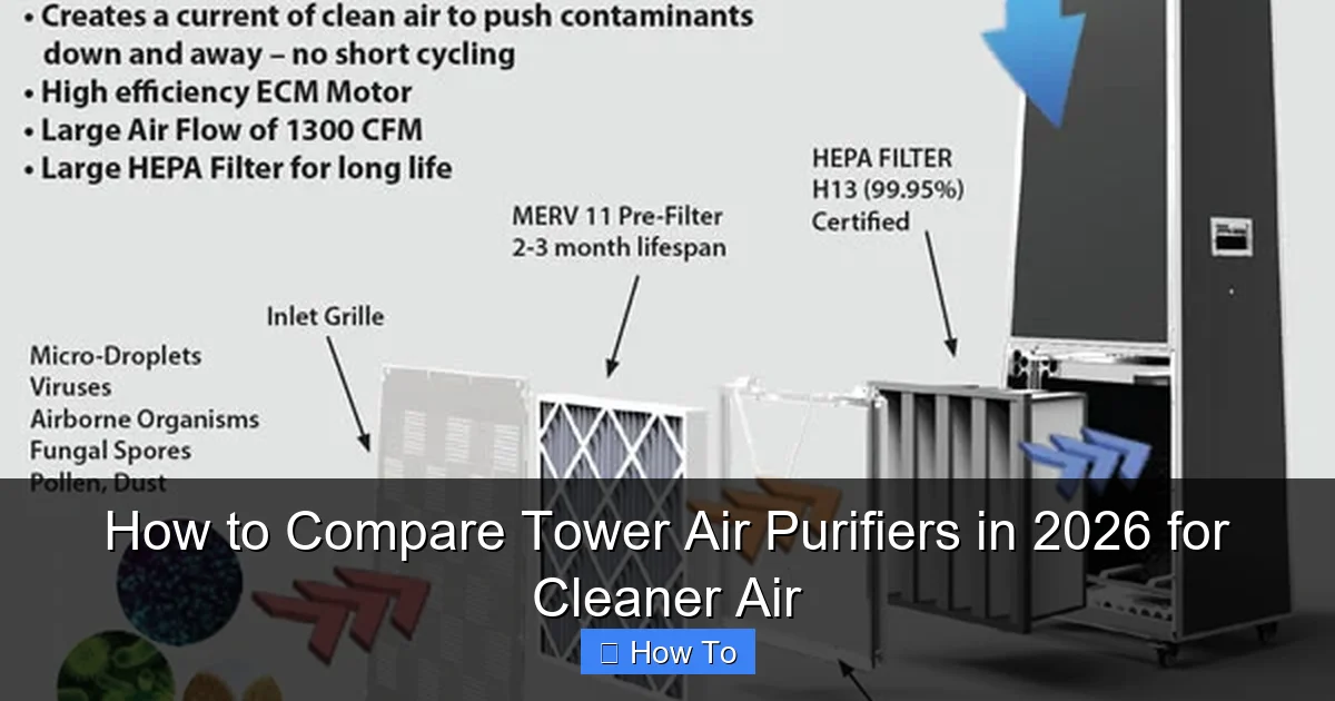 How to Compare Tower Air Purifiers in 2026 for Cleaner Air