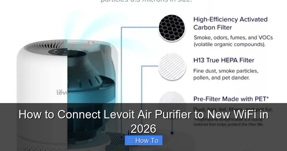 How to Connect Levoit Air Purifier to New WiFi in 2026