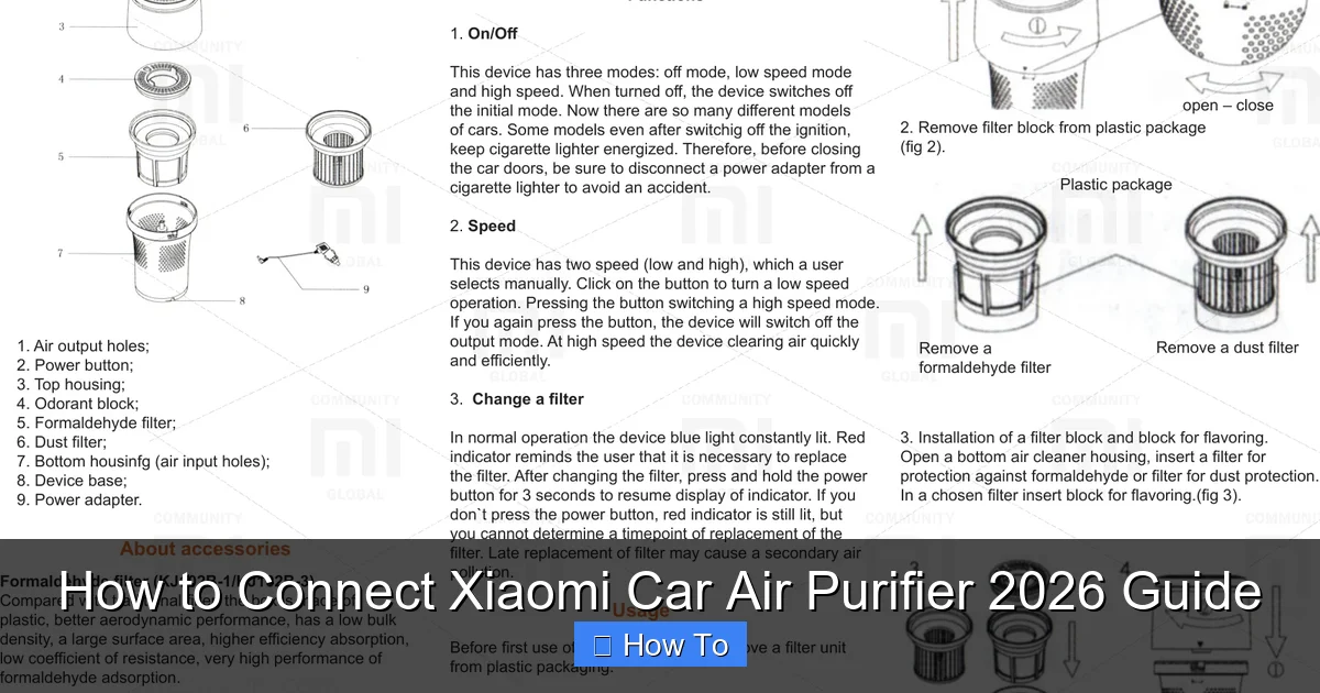 How to Connect Xiaomi Car Air Purifier 2026 Guide