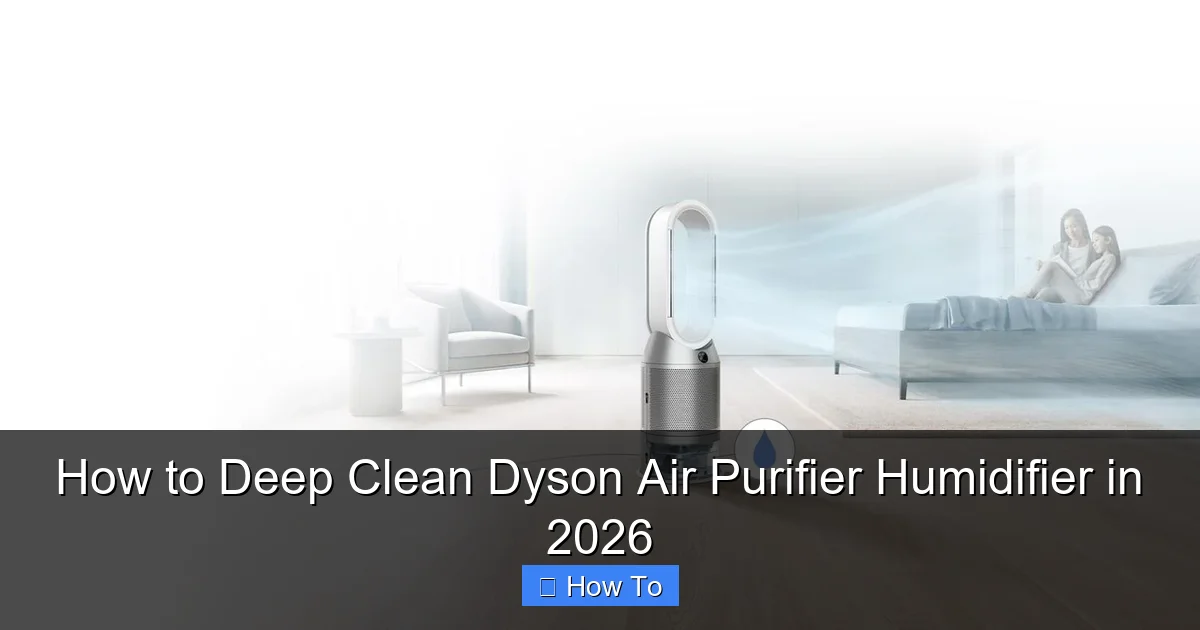 How to Deep Clean Dyson Air Purifier Humidifier in 2026
