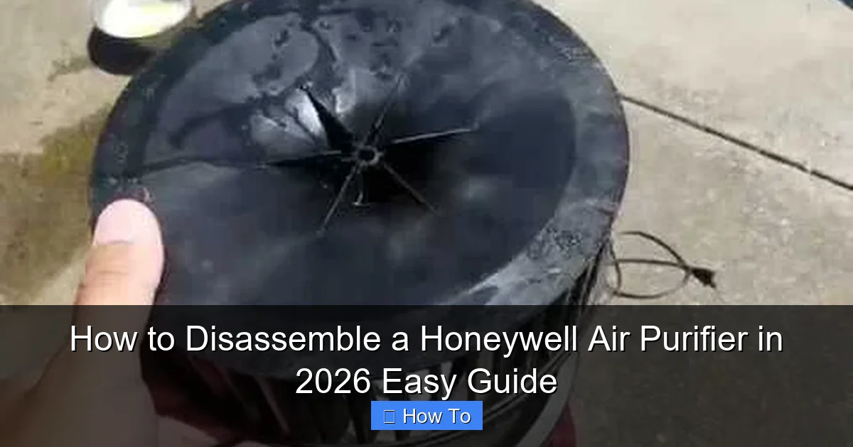 How to Disassemble a Honeywell Air Purifier in 2026 Easy Guide