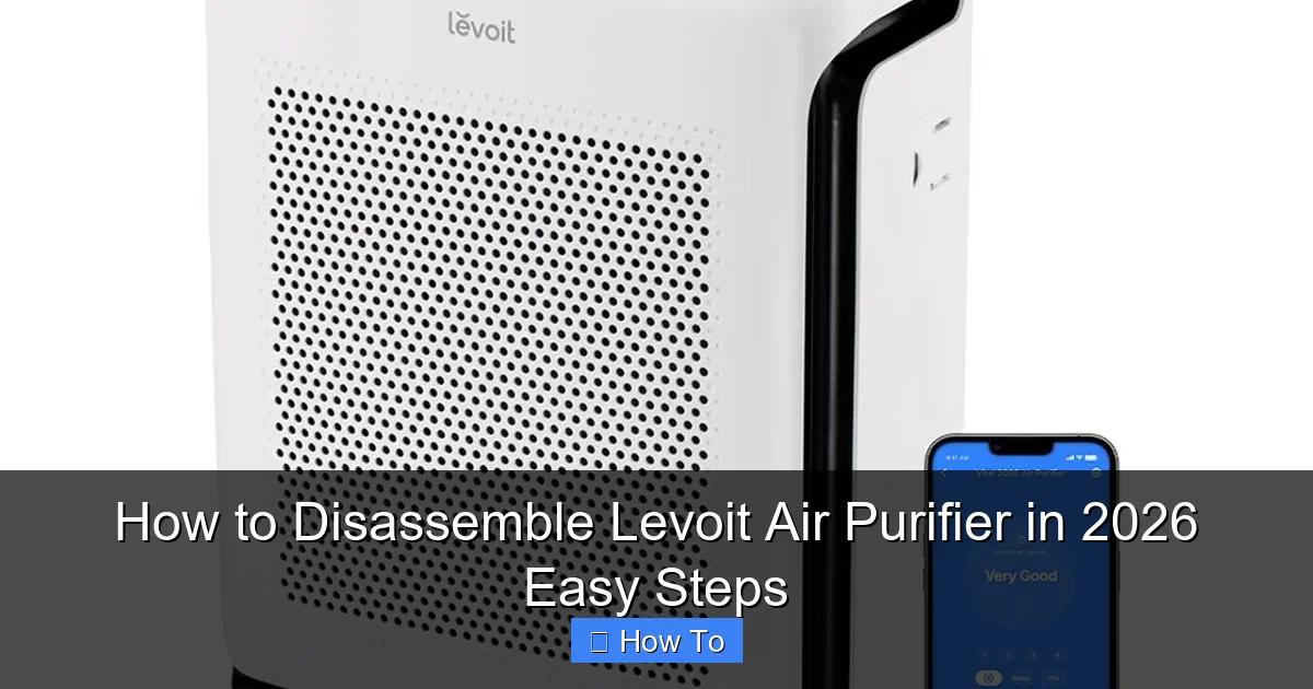 How to Disassemble Levoit Air Purifier in 2026 Easy Steps