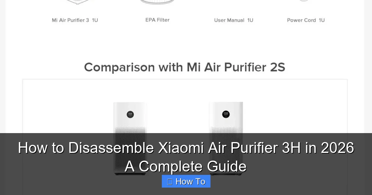 How to Disassemble Xiaomi Air Purifier 3H in 2026 A Complete Guide