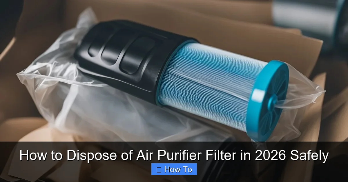 How to Dispose of Air Purifier Filter in 2026 Safely