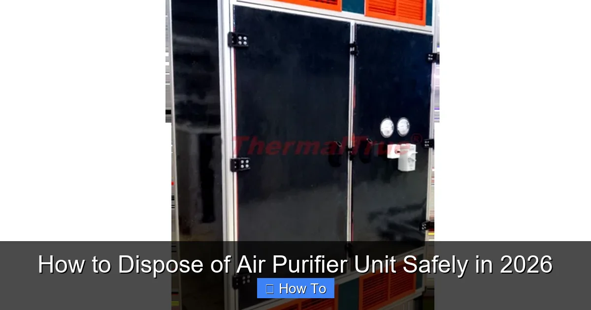 How to Dispose of Air Purifier Unit Safely in 2026