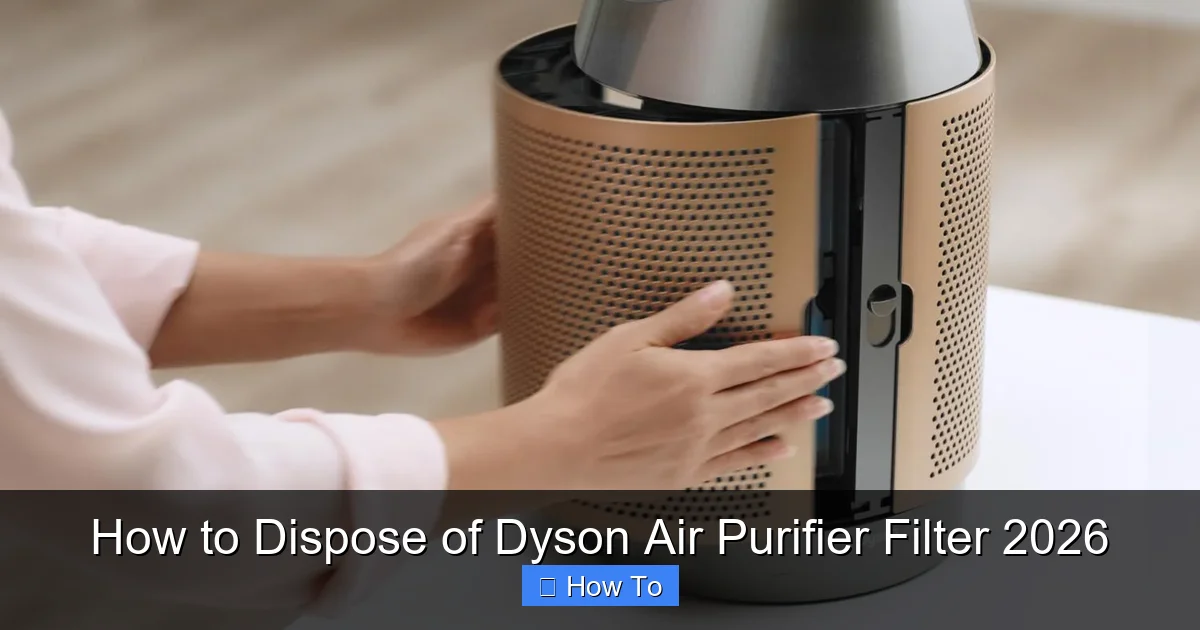 How to Dispose of Dyson Air Purifier Filter 2026