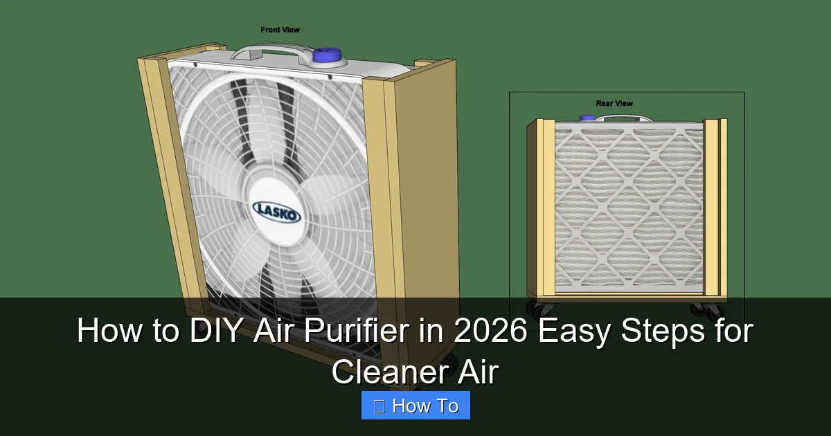 How to DIY Air Purifier in 2026 Easy Steps for Cleaner Air