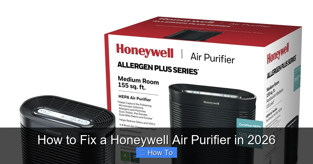 How to Fix a Honeywell Air Purifier in 2026