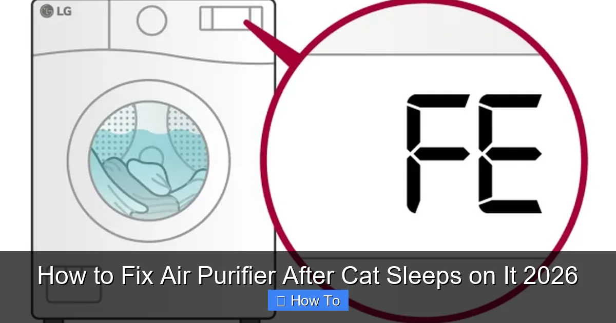 How to Fix Air Purifier After Cat Sleeps on It 2026
