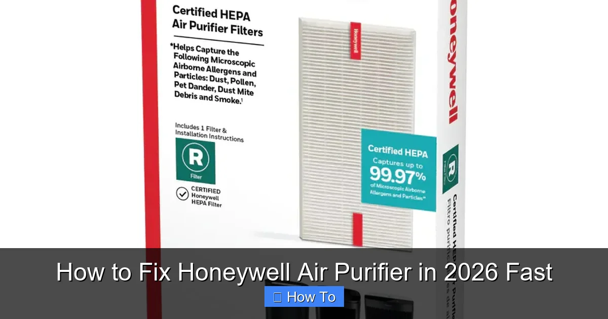 How to Fix Honeywell Air Purifier in 2026 Fast