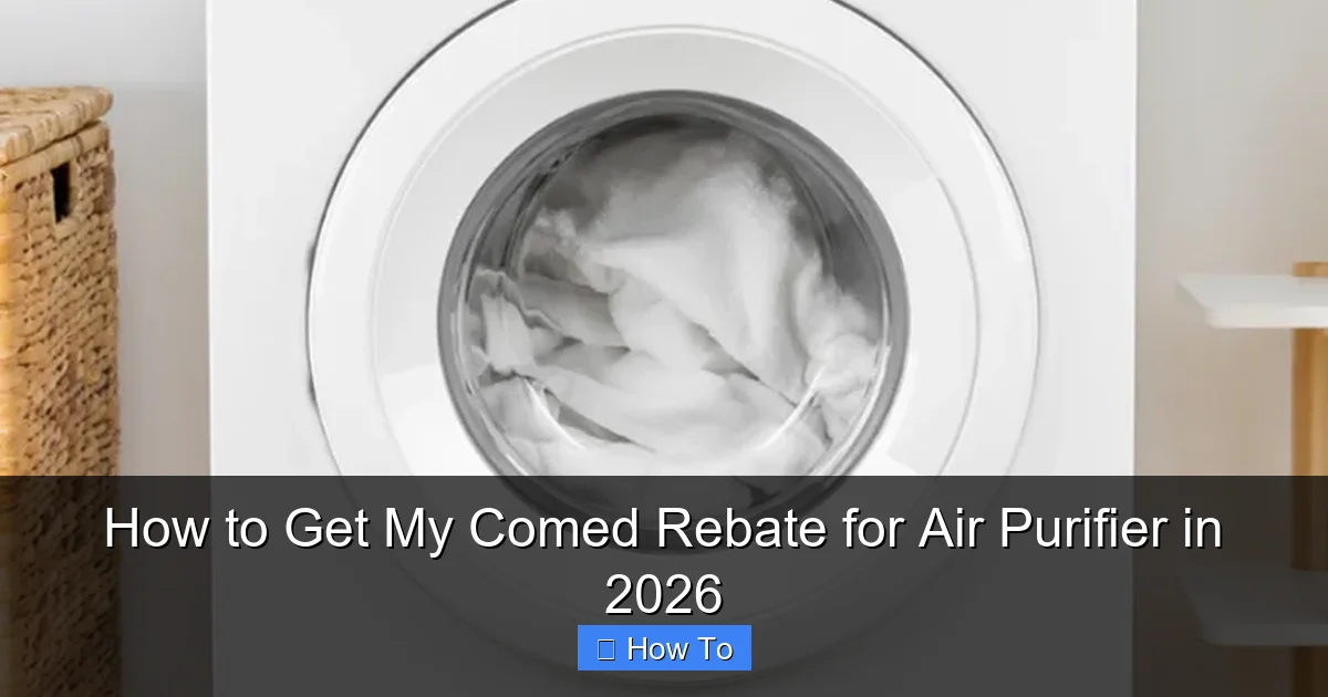How to Get My Comed Rebate for Air Purifier in 2026
