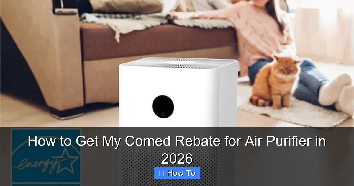 How to Get My Comed Rebate for Air Purifier in 2026