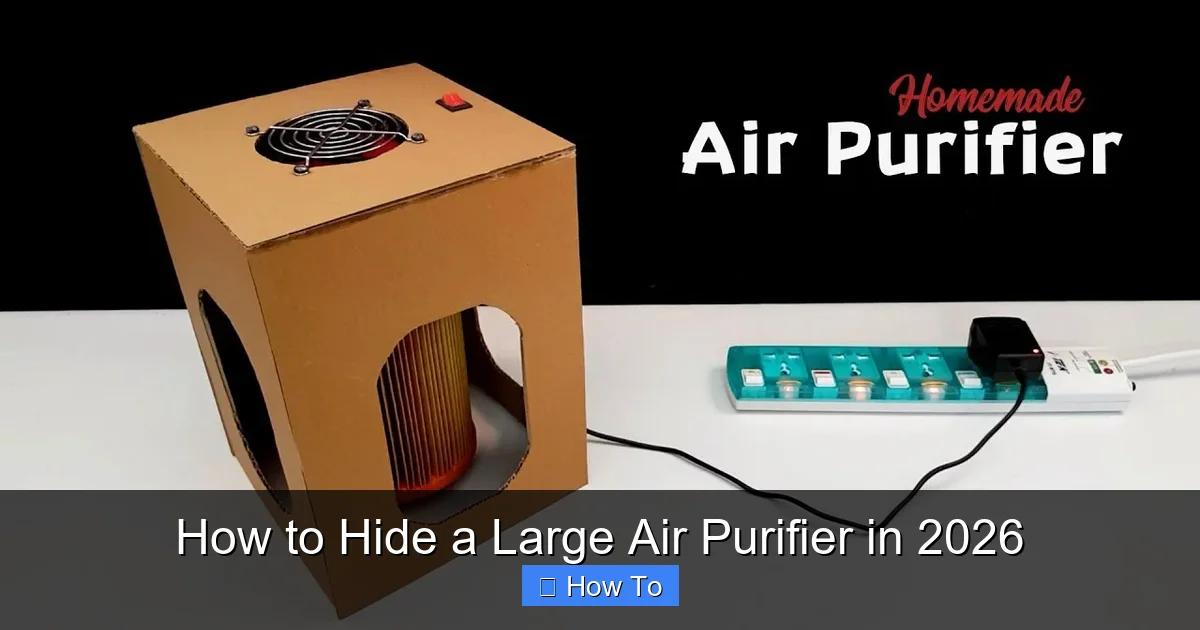How to Hide a Large Air Purifier in 2026
