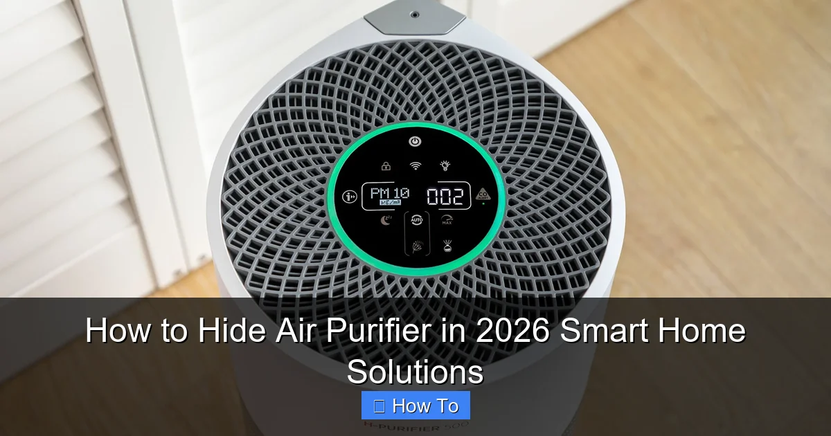 How to Hide Air Purifier in 2026 Smart Home Solutions