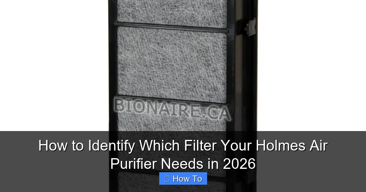 How to Identify Which Filter Your Holmes Air Purifier Needs in 2026