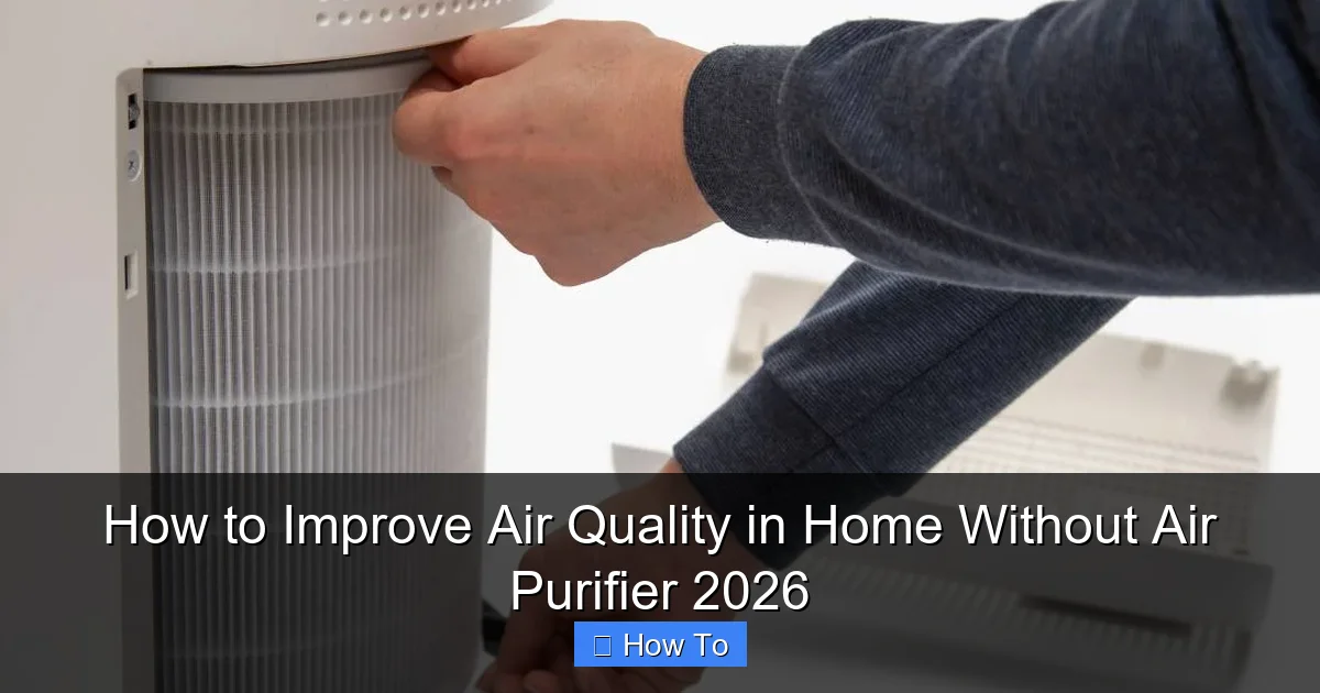 How to Improve Air Quality in Home Without Air Purifier 2026