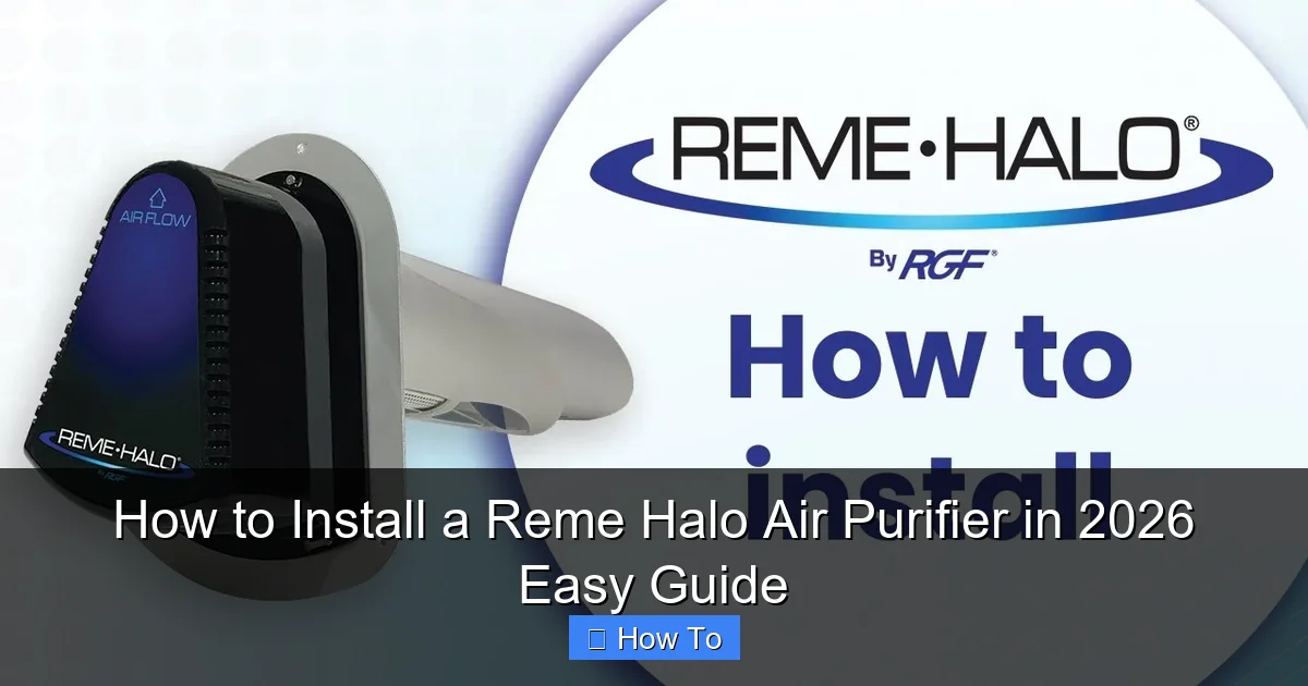 How to Install a Reme Halo Air Purifier in 2026 Easy Guide