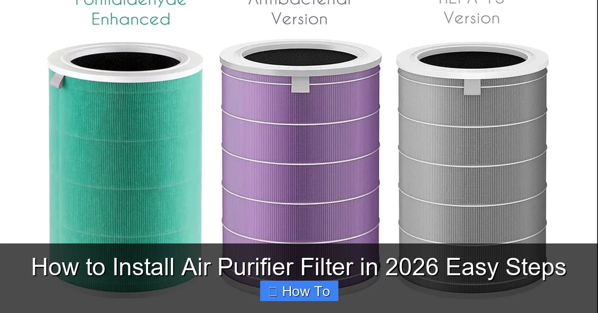 How to Install Air Purifier Filter in 2026 Easy Steps