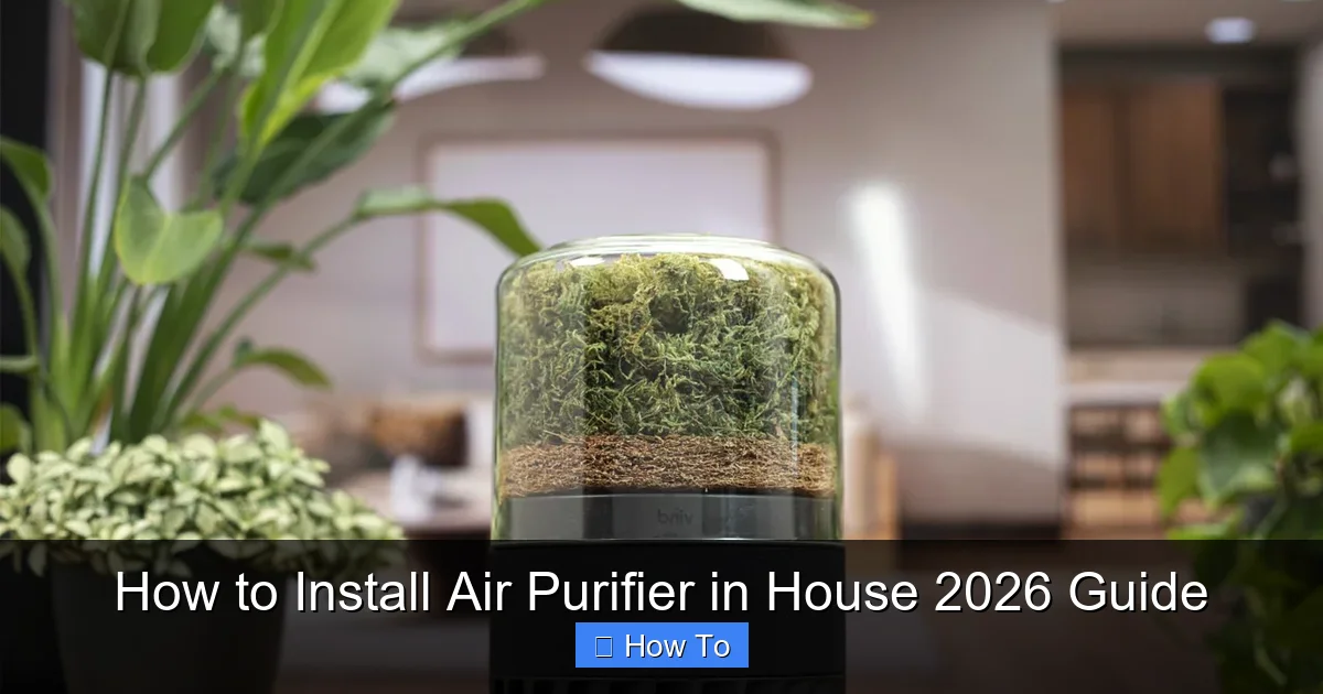 How to Install Air Purifier in House 2026 Guide