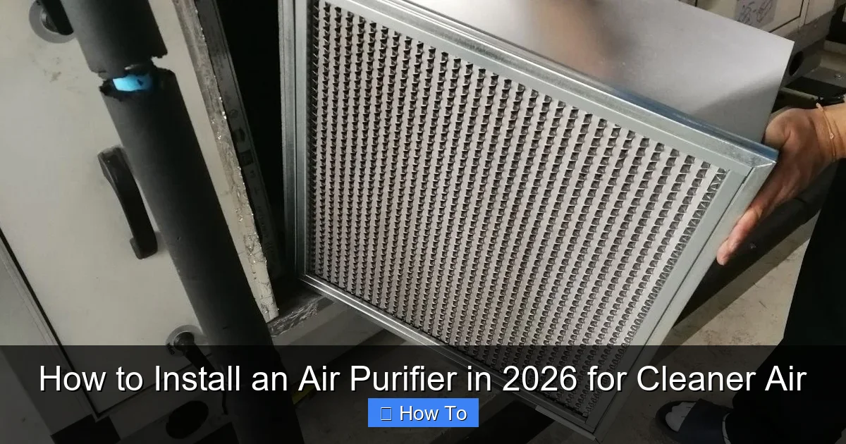 How to Install an Air Purifier in 2026 for Cleaner Air