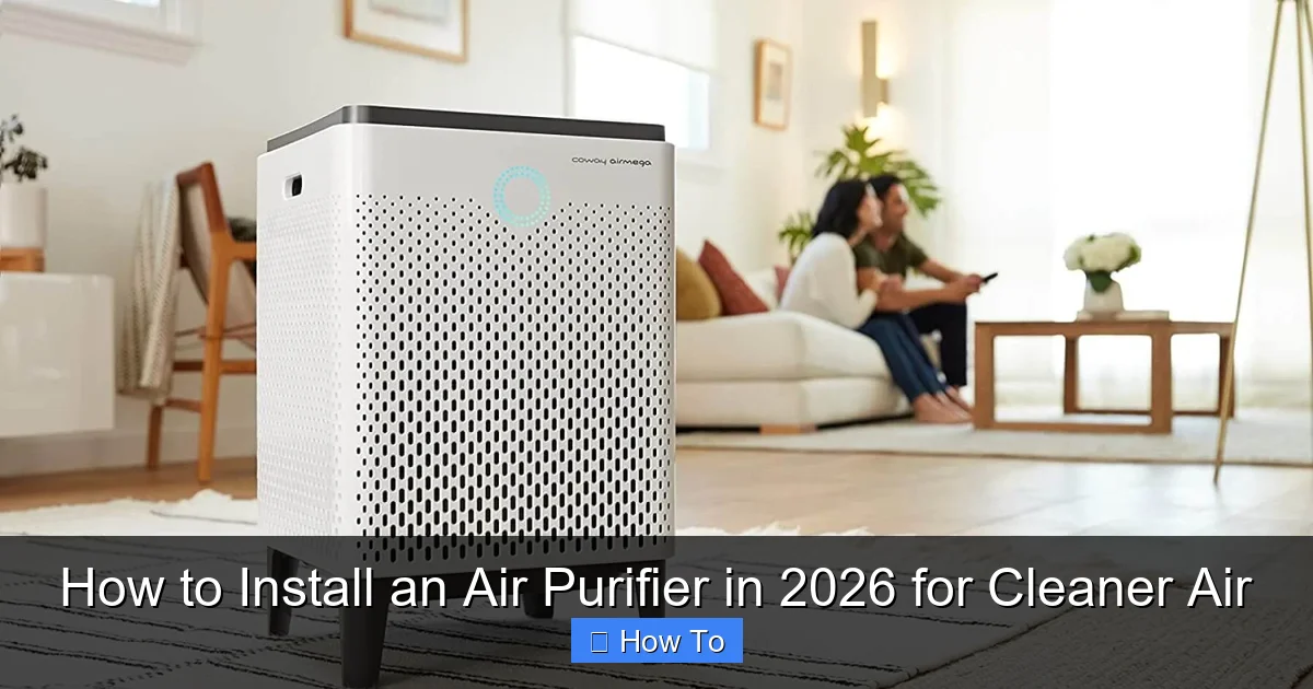 How to Install an Air Purifier in 2026 for Cleaner Air