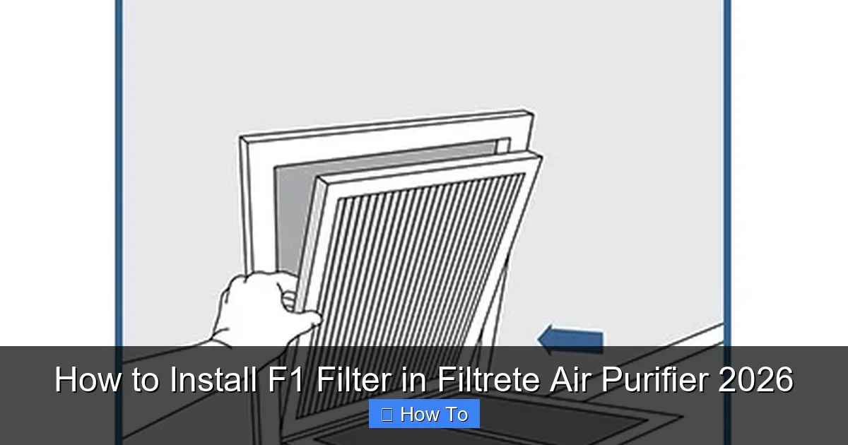 How to Install F1 Filter in Filtrete Air Purifier 2026