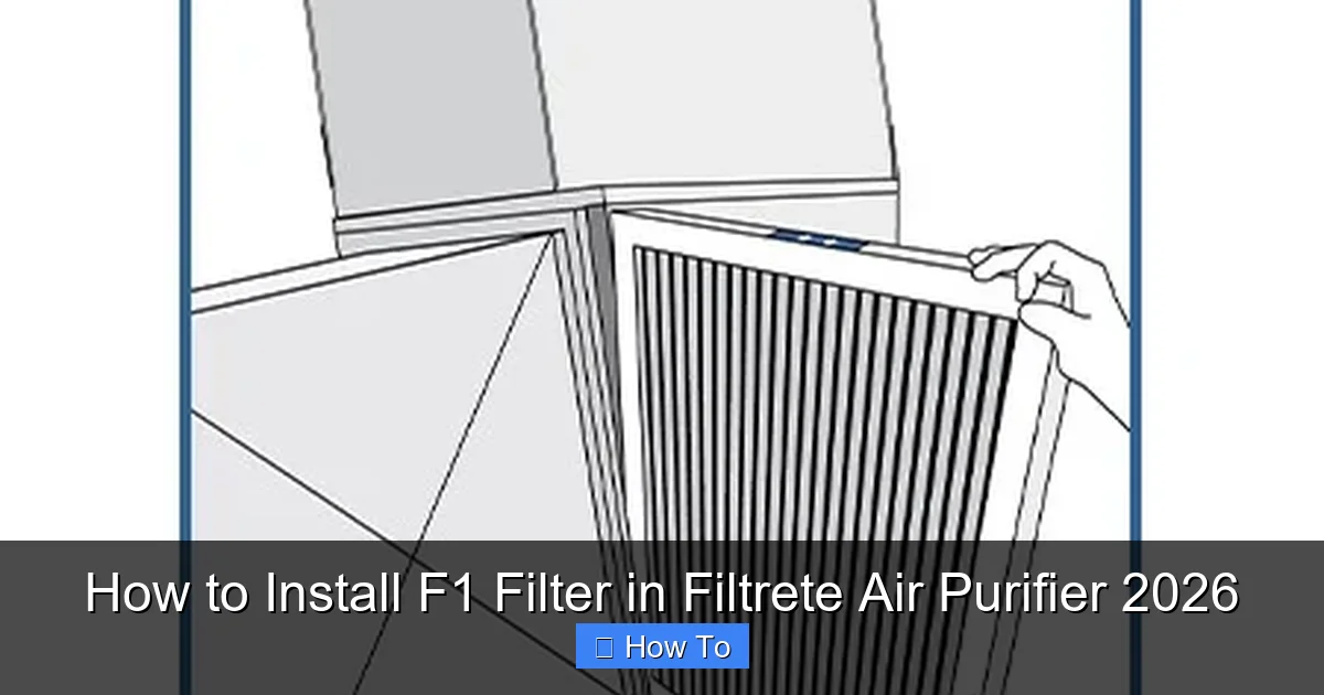 How to Install F1 Filter in Filtrete Air Purifier 2026