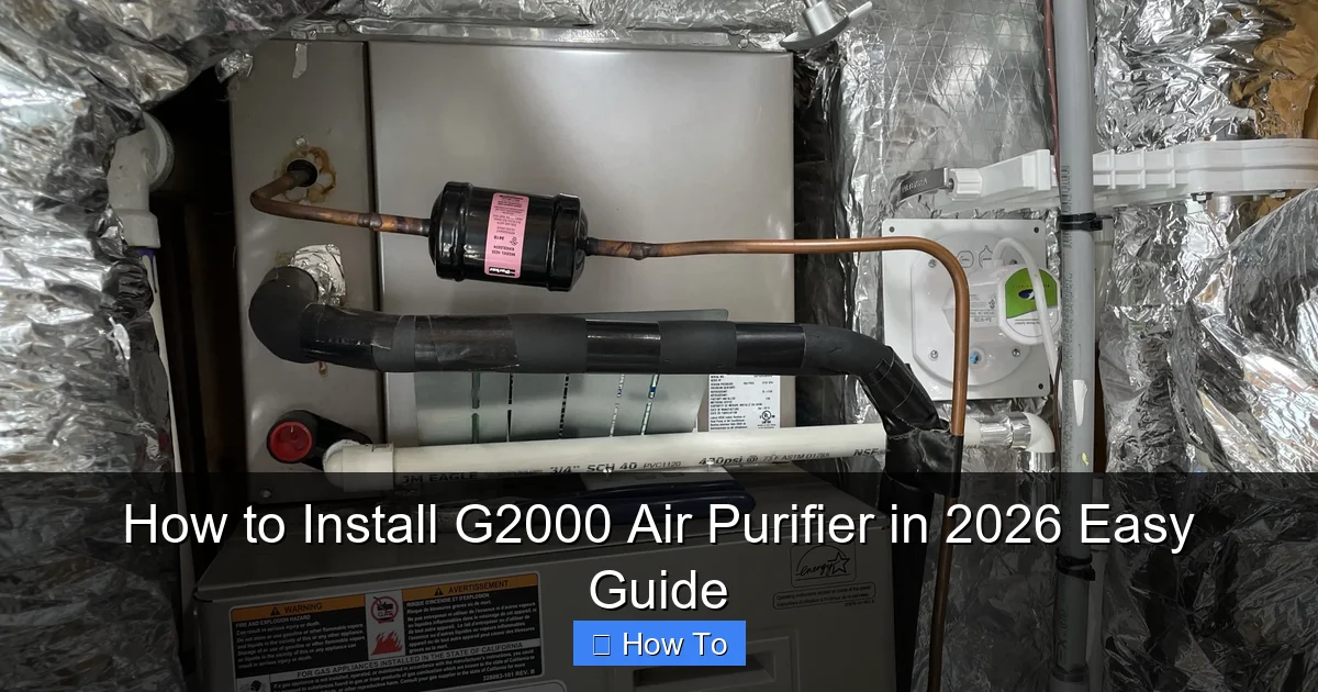 How to Install G2000 Air Purifier in 2026 Easy Guide