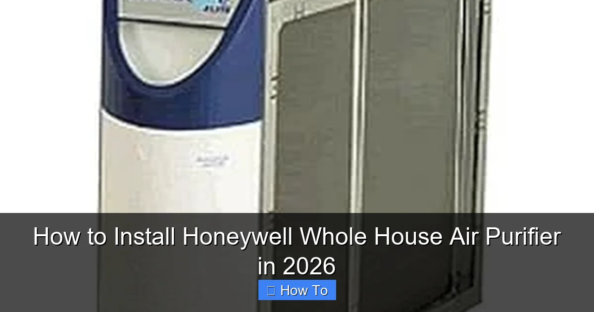 How to Install Honeywell Whole House Air Purifier in 2026
