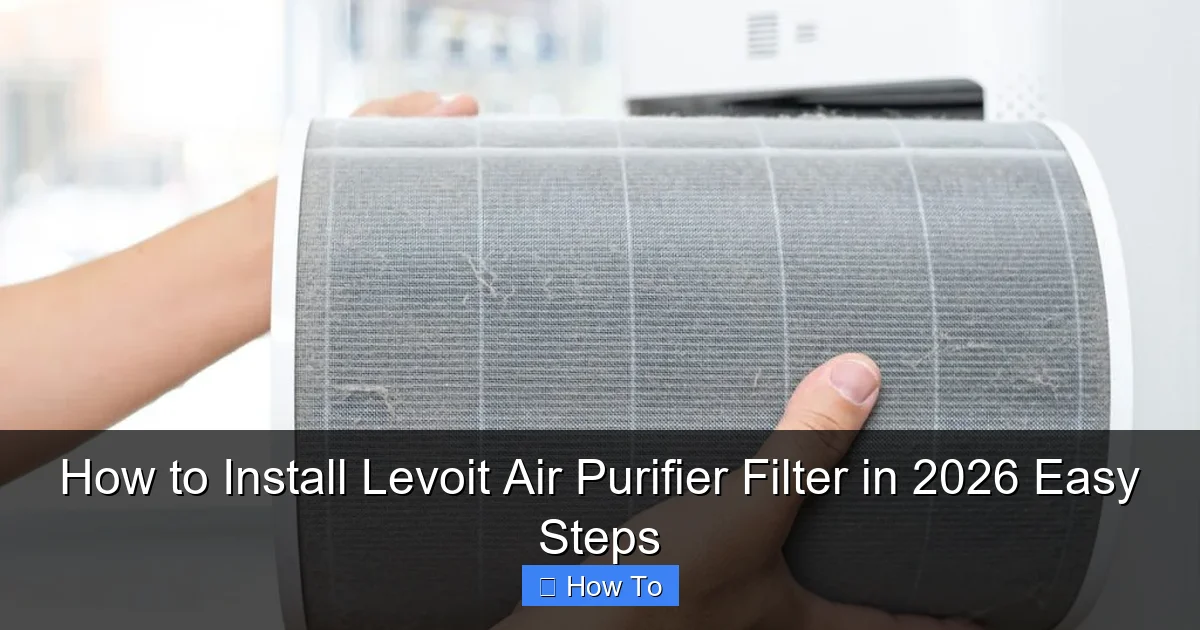 How to Install Levoit Air Purifier Filter in 2026 Easy Steps