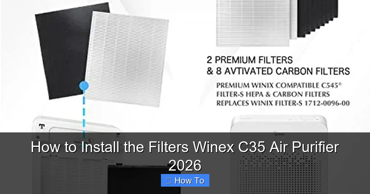 How to Install the Filters Winex C35 Air Purifier 2026